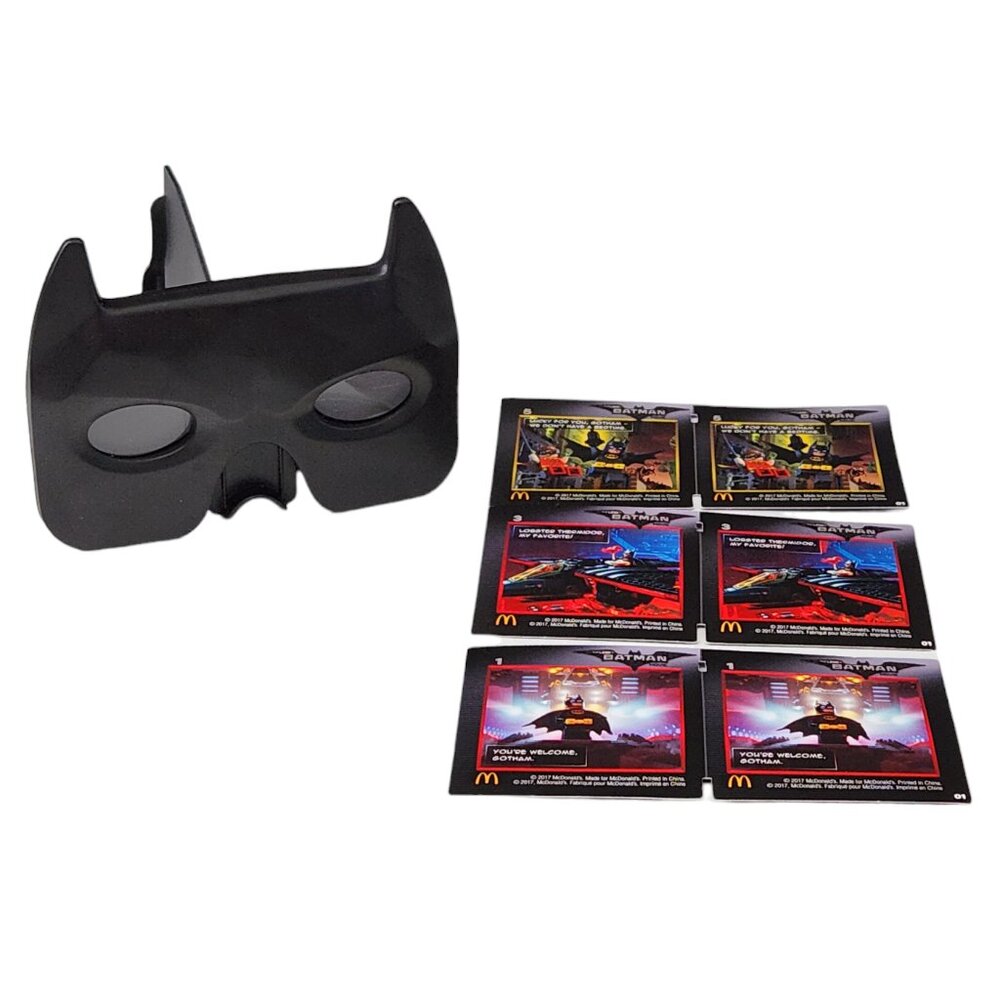 McDonalds's Happy Meal Lego Movie Batman Magnifying Viewer Mask Complete Set